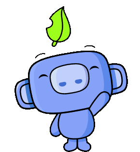 Mascote do discord dando olá