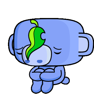 Mascote do discord dando olá